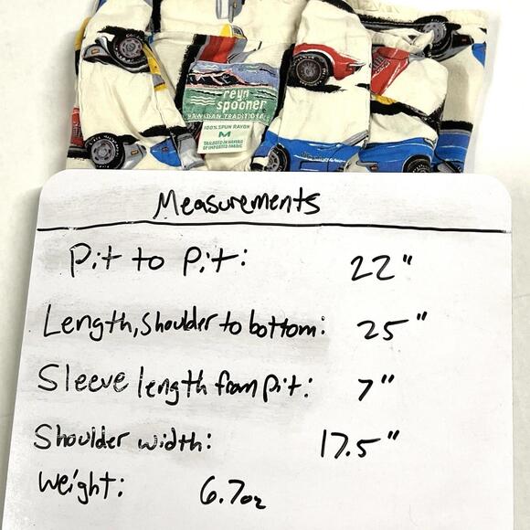 Vintage Reyn Spooner Hawaiian Traditionals Corvette Shirt Mens Size M Rayon USA - Picture 7 of 7